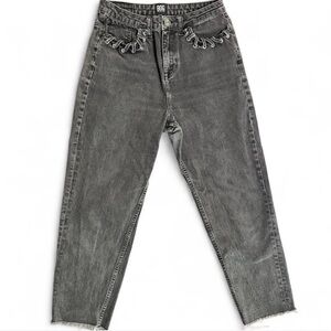 BDG Urban Outfitters Washed Black Laced pockets Mom High-Rise Jeans - W29
